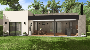 TIPO 1 - Quincho con Cemento Lavado